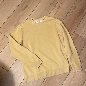 PacSun oversized sweatshirt VGUC size small light yellowish color fuzzy inside